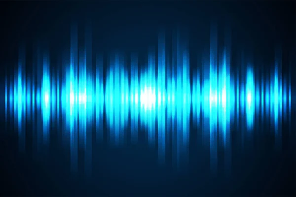 Ηχητικά Κύματα Ταλάντωση Λάμψη Φως Αφηρημένη Φόντο Τεχνολογία — Διανυσματικό Αρχείο