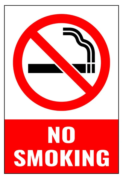 Smoking Cigarette Sign White Background — стоковый вектор