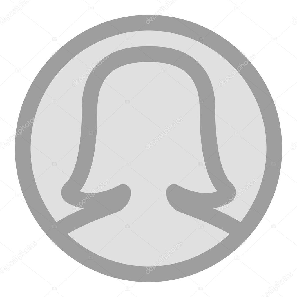 User profile, People icon isolated on white background