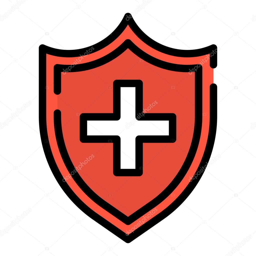Medical health protection shield with cross