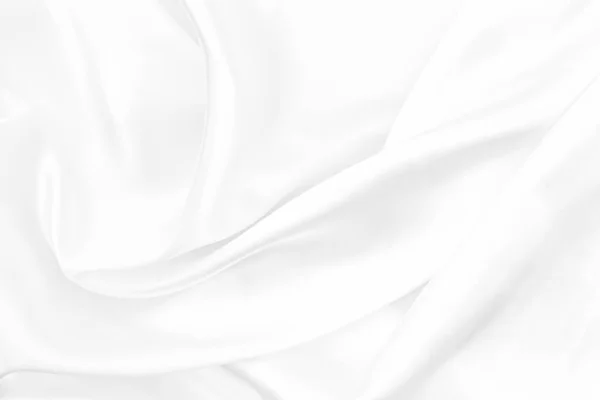 White Fabric Texture Background Smooth Elegant White Silk Texture — ストック写真