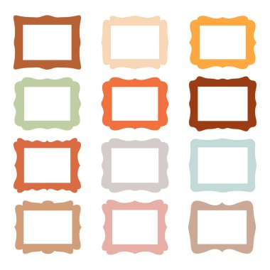 Resim çerçevesi beyaz arkaplanda ayarlandı