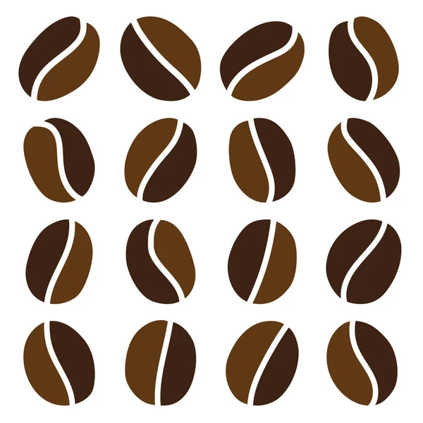 Coffee Bean Icon Isolated White Background — Stock Vector