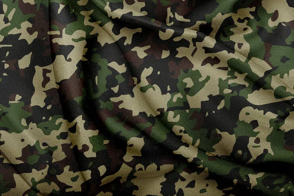 Camouflage Pattern Cloth Texture Background — Stockfoto