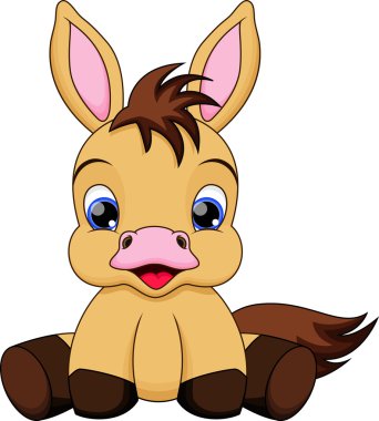 Şirin Bebek at karikatür