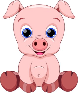 Şirin Bebek domuz karikatür