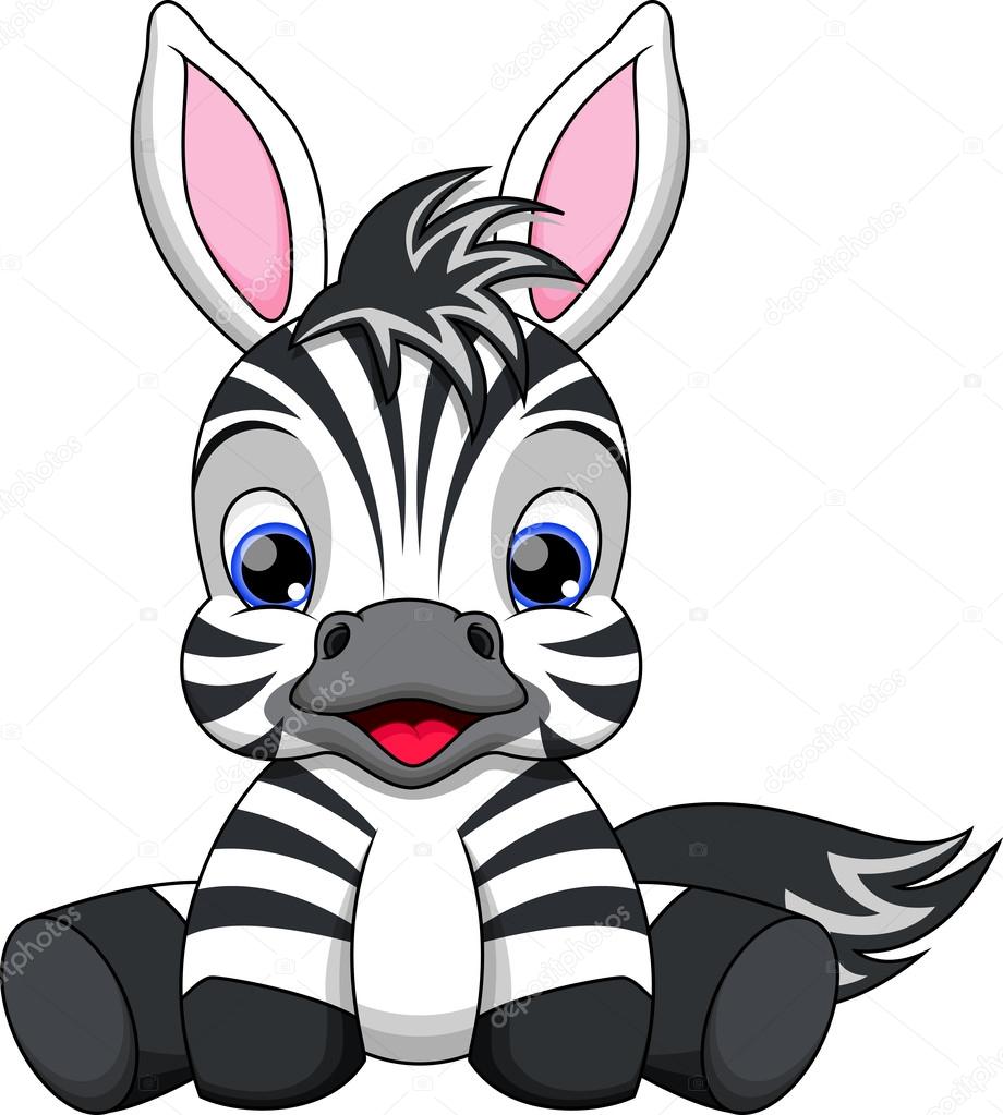 Download Cute baby zebra cartoon ⬇ Vector Image by © irwanjos2 ...