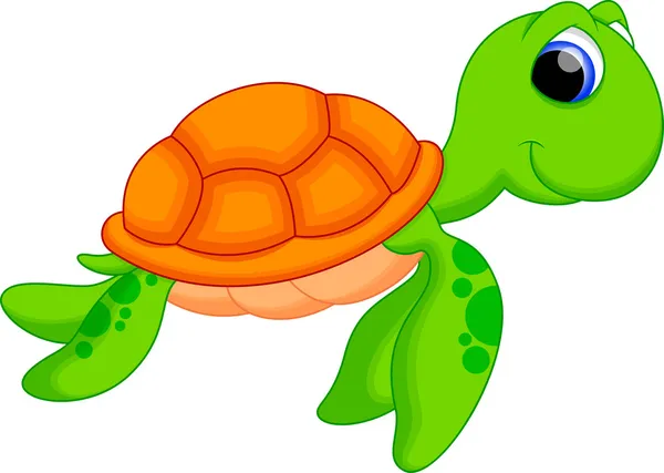 Tortuga de dibujos animados — Archivo Imágenes Vectoriales