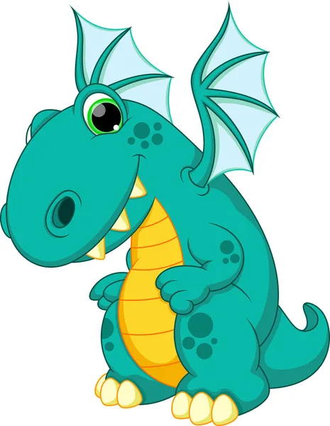 Dragon dessin animé — Image vectorielle