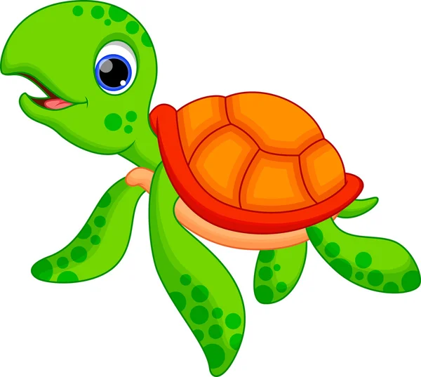 Desenhos animados de tartaruga — Vetor de Stock