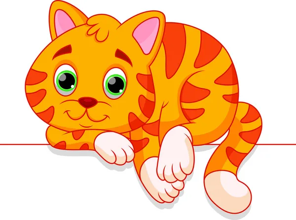 Kreslená kočka — Stockový vektor