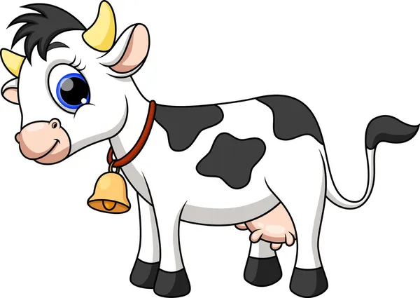 Cute cow cartoon — Stock Vector