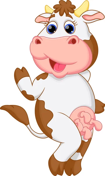 Cute cow cartoon — Stock Vector