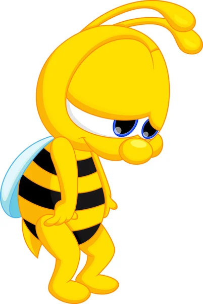 귀여운 아기 꿀벌 만화 — 스톡 벡터