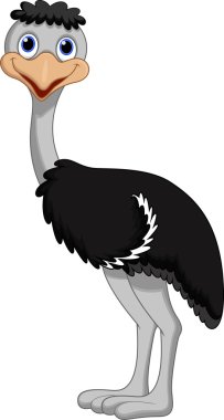 Devekuşu karikatür