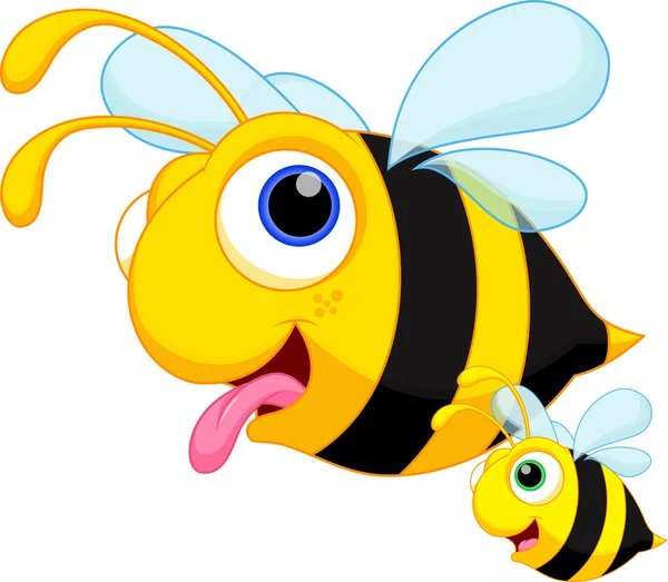 Desenhos animados de abelha —  Vetores de Stock