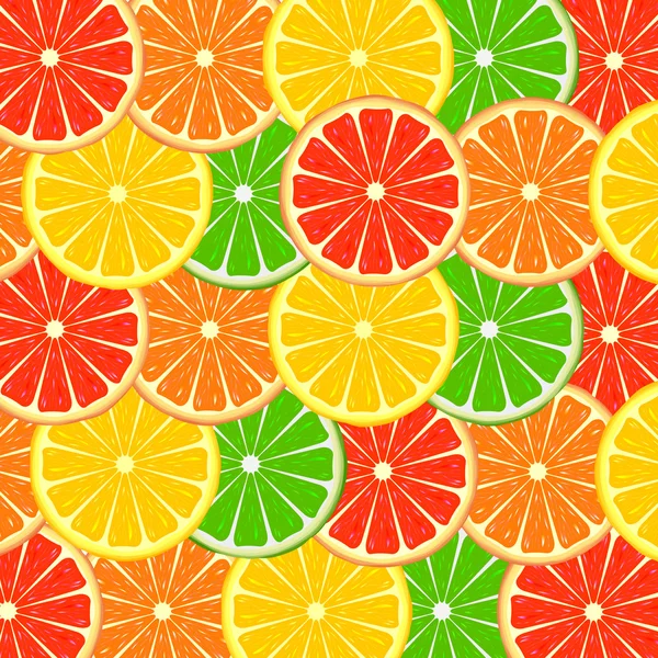 Citrus background — Stock Vector