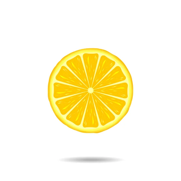 Rebanada de limón — Vector de stock