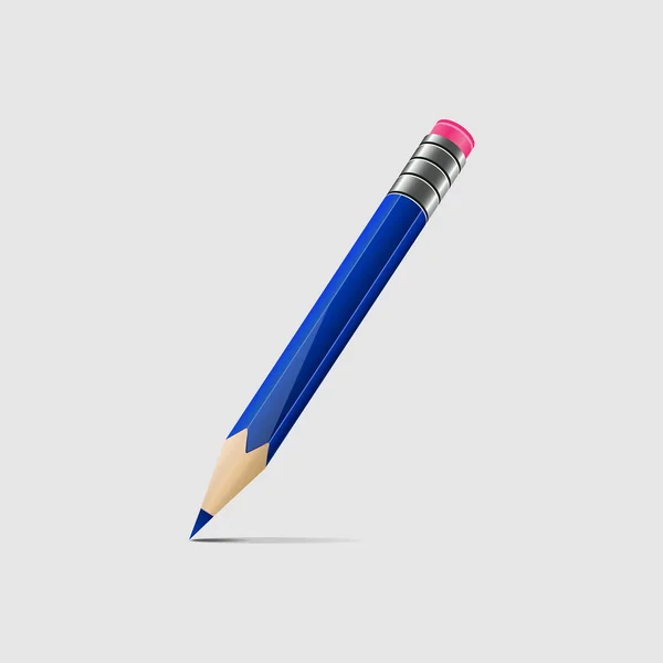 Blue pencil — Stock Vector