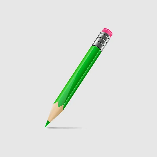 Green pencil — Stock Vector