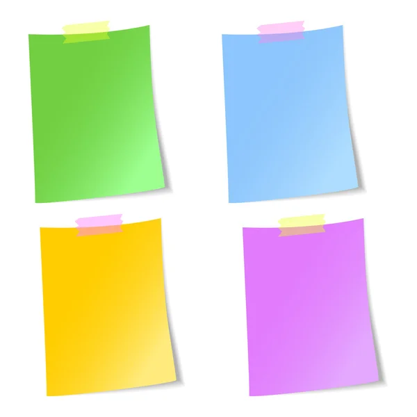 Prázdné listy papíru — Stockový vektor