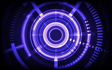 Soyut dijital teknoloji operasyonel sistem siber yüksek teknoloji iletişim konsepti fütüristik dijital yenilik arka plan vektörü tasarımı.