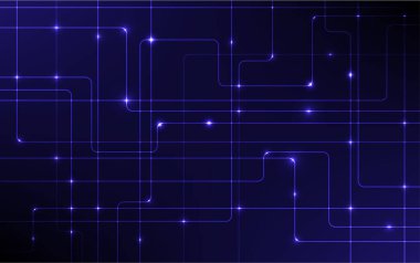 Soyut dijital teknoloji operasyonel sistem siber yüksek teknoloji iletişim konsepti fütüristik dijital yenilik arka plan vektörü tasarımı.