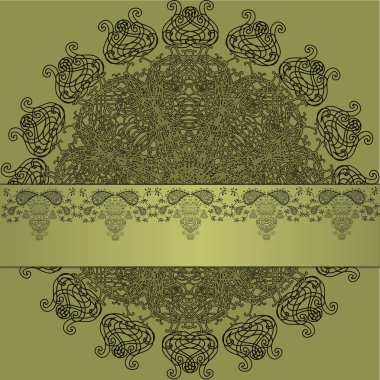 yeşil, gri ve siyah modeli dantel kurdele ile