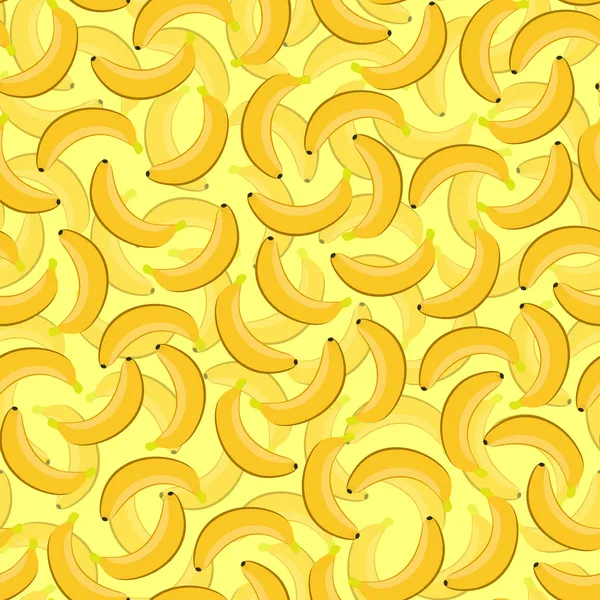 Yellow bananas seamless pattern — Stock Vector