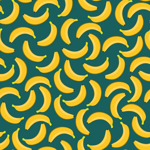 Yellow bananas seamless pattern — Stock Vector