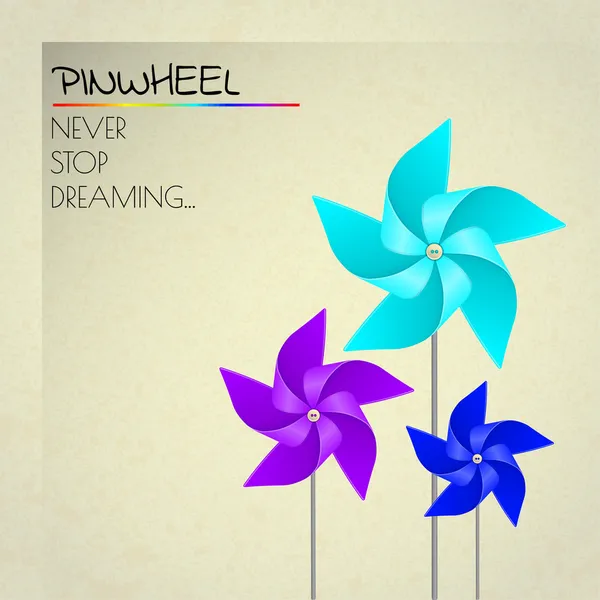 renkli mor, mavi ve koyu mavi pinwheels
