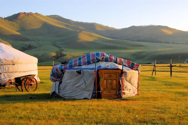 Yurta in Mongolia — Foto Stock