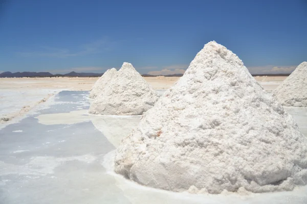 Heap de sal marinho em Salar Uyuni — Fotografia de Stock