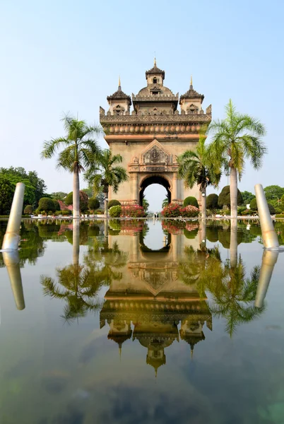 Monumento al arco de Patuxai, Vientiane Laos —  Fotos de Stock