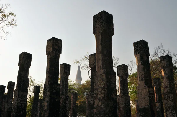 Πυλώνες στην αρχαία πόλη της Polonnaruwa, Σρι Λάνκα — Φωτογραφία Αρχείου