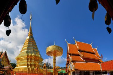 Golden pagoda DOI suthep, Tayland