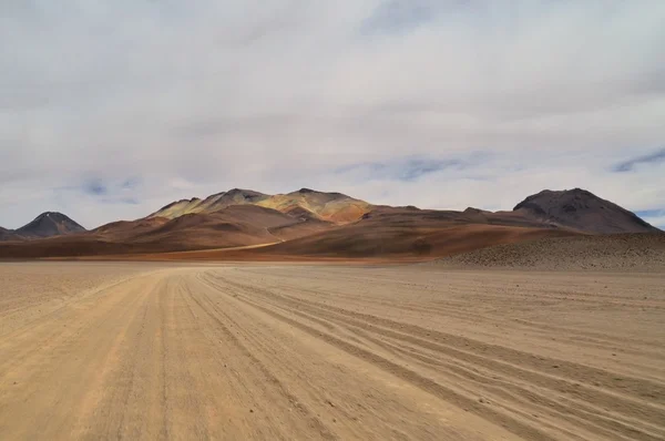 Dalis pustyni, surrealistyczne kolorowy krajobraz jałowe Obrazek Stockowy