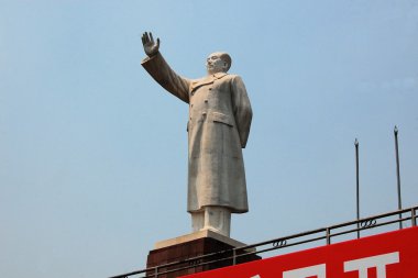 chinas eski Başkan mao zedong heykeli
