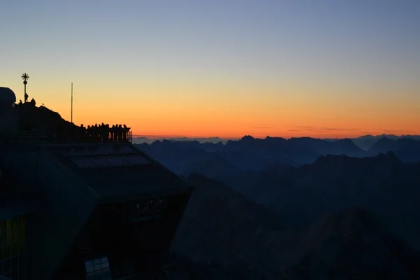 Zugspitze highest peak of Germany — Stock Photo, Image