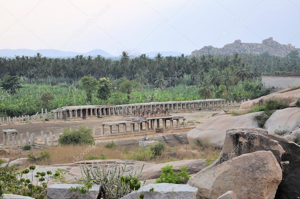 Ancient ruins of Hampi, Karnataka, India
