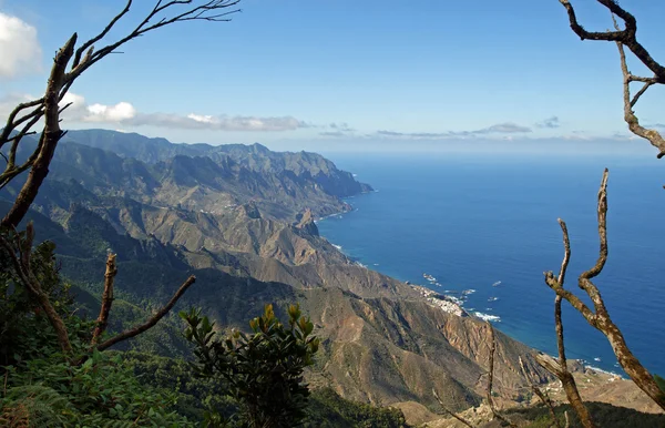 Vista desde las montañas de Anaga — Foto de Stock