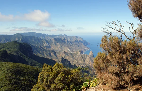 Vista desde las montañas de Anaga — Foto de Stock