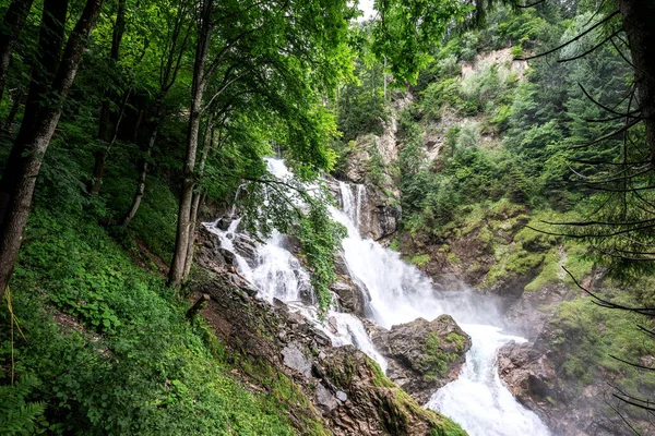 Vodopád Řeky Groppensteinschlucht Korutany Rakousko — Stock fotografie