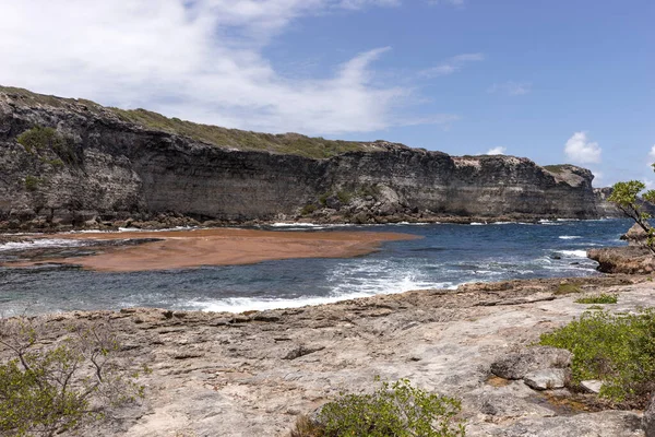 Isla Caribia Guadalupe Paisaje Porte Enfer Puerta Del Infierno Paisaje — Foto de Stock