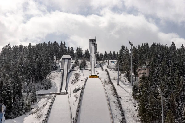 Ski Jump Arena Oberhof Turíngia Alemanha — Fotografia de Stock