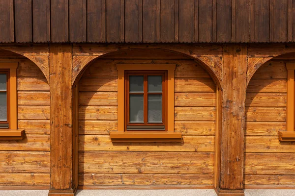 Restored Traditional Wooden House Lusatia Saxony Germany — Foto de Stock