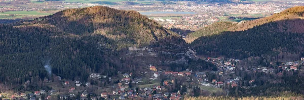 Vista Panorámica Montaña Ciudad Oybin Sajonia Alemania —  Fotos de Stock