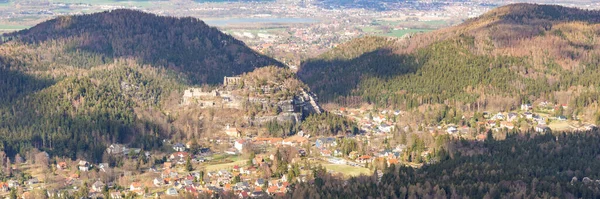 Vista Panorámica Montaña Ciudad Oybin Sajonia Alemania —  Fotos de Stock