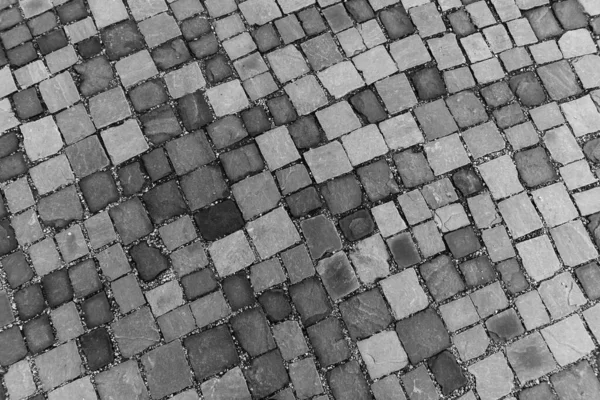 Pietre Grigie Pavimentazione Marciapiede Sfondo Pietra — Foto Stock