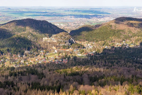 Montaña Ciudad Oybin Sajonia Alemania —  Fotos de Stock